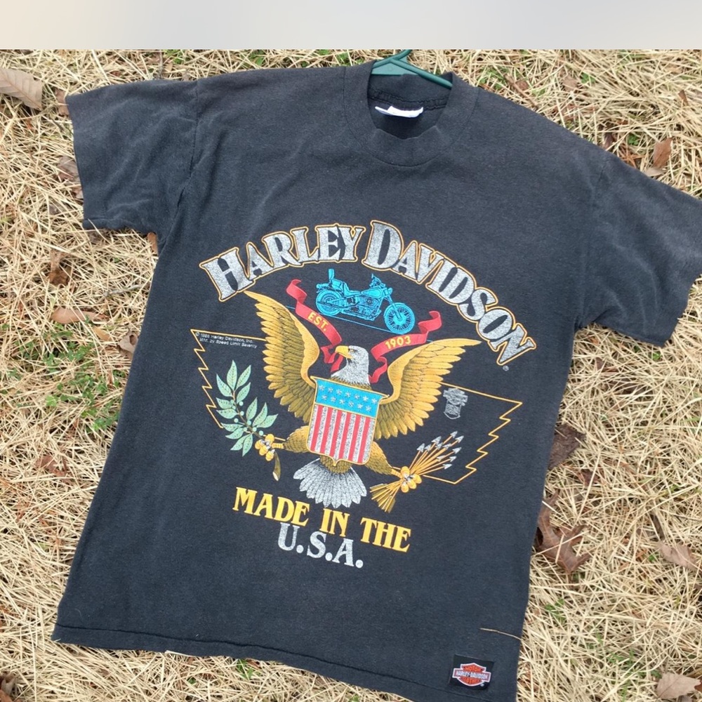 Vintage Harley Davidson Graphic T-Shirt